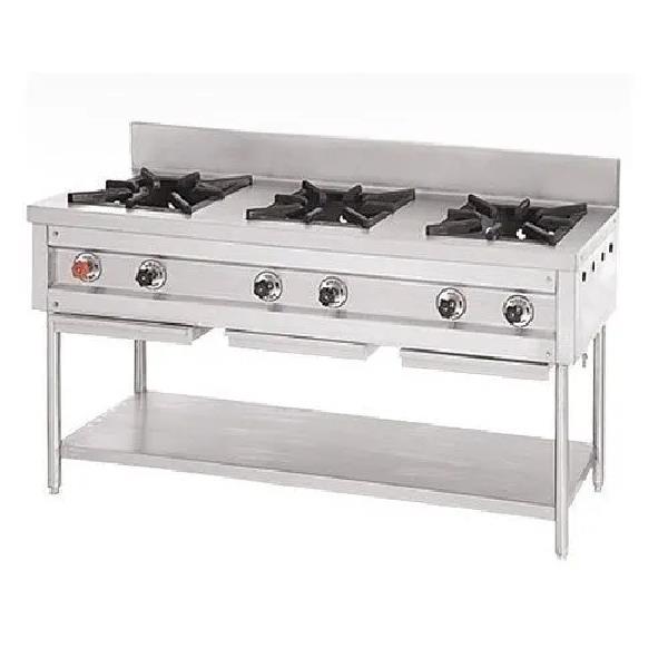 SS Three Burner Indian Range