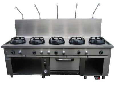 SS FIVE BURNER CHINESE RANGE