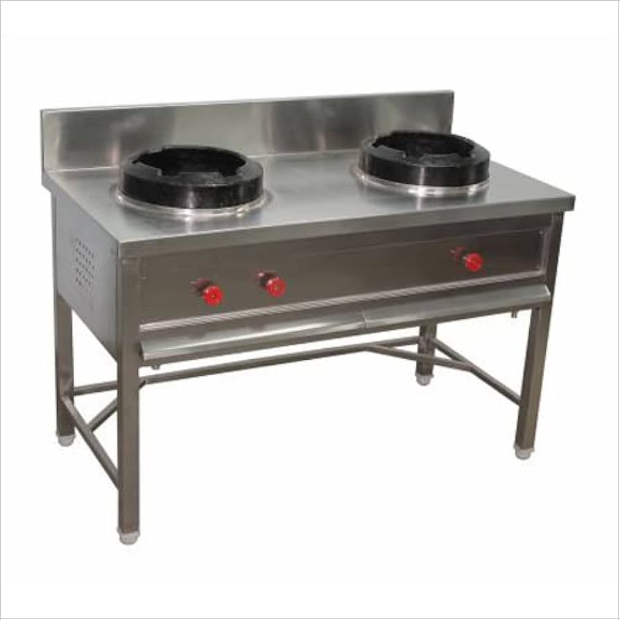 SS Two Burner Chinese Range