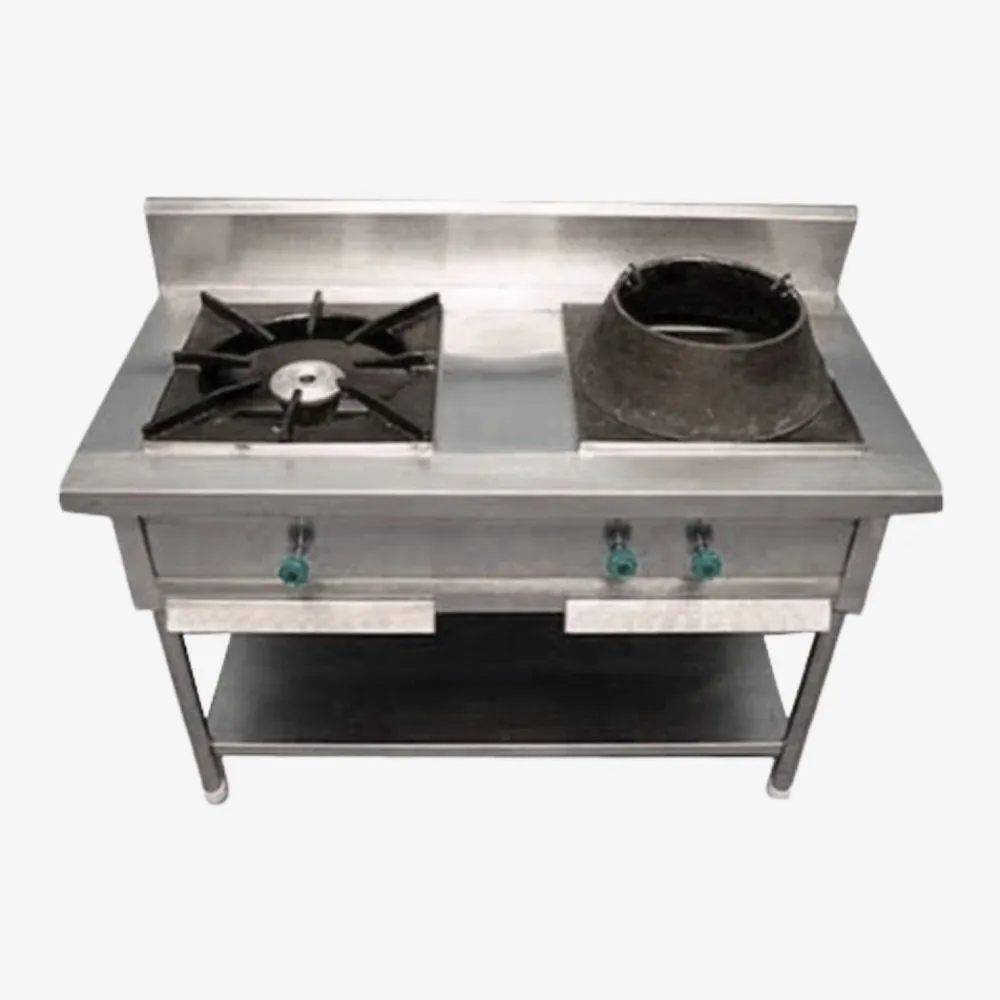 SS Two Burner Chinese with Indian Range